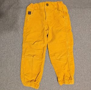 *4/$20* yellow toddler corduroy joggers